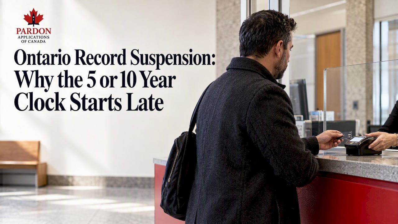 Visitor making a final payment at court registry